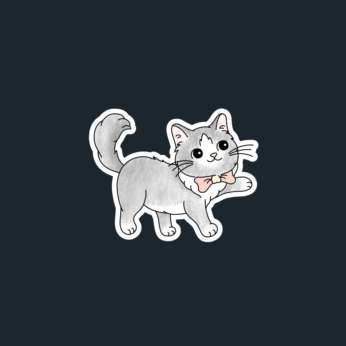 Sticker 11: DSH with Bow tie