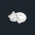Sticker 6: Ragdoll with Fish