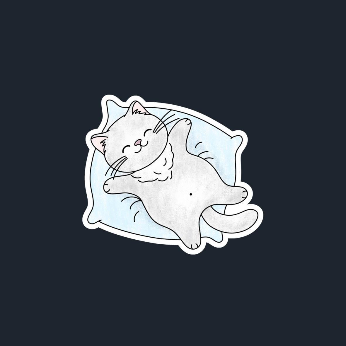 Sticker 3: BSH Lying on Cushion